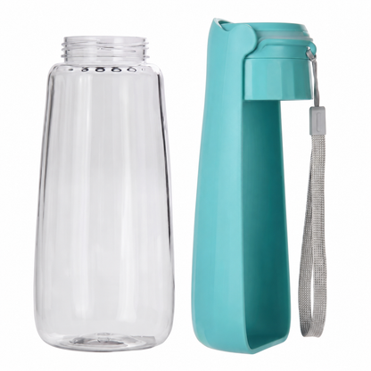 Bouteille d'eau avec bol à boire