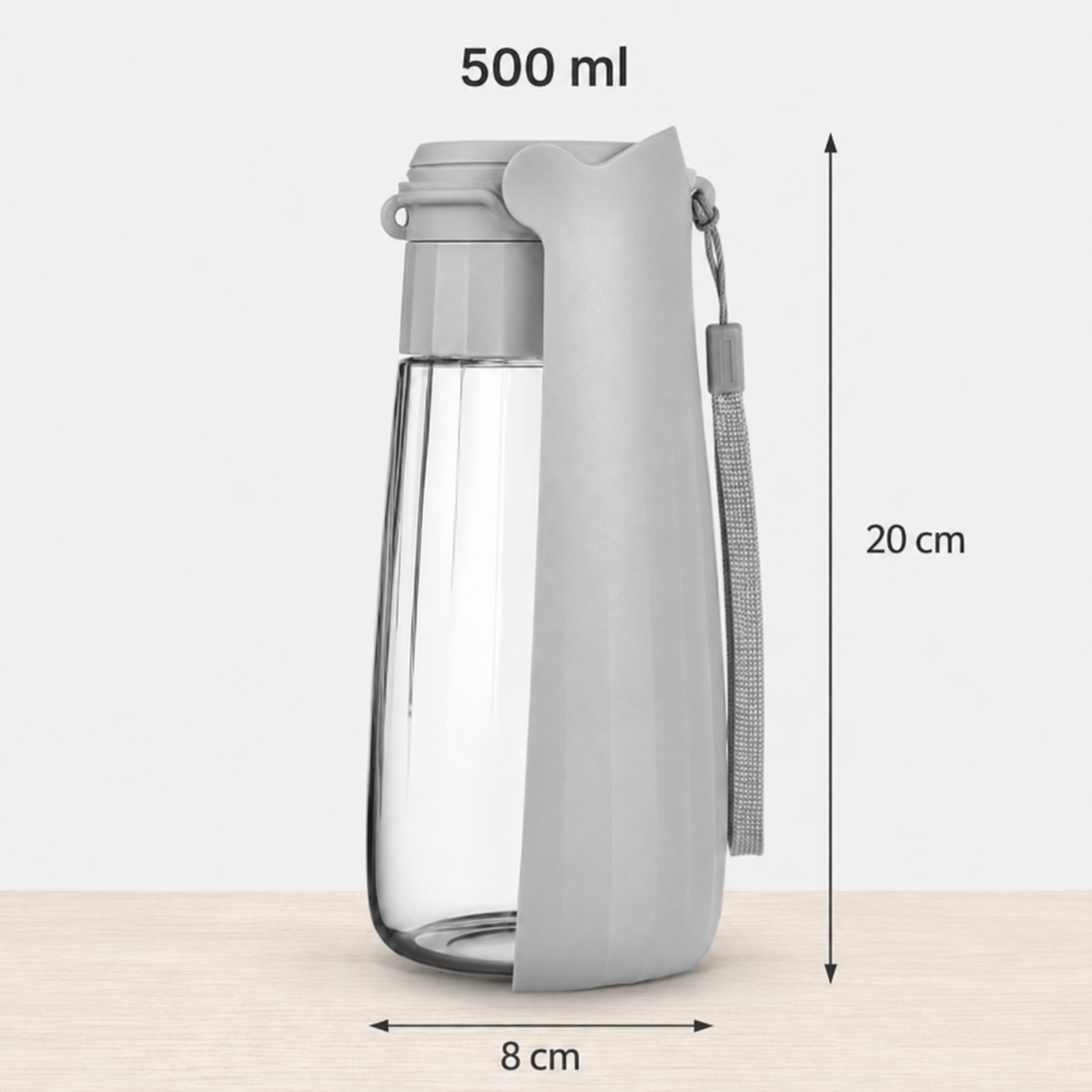 Bouteille d'eau avec bol à boire