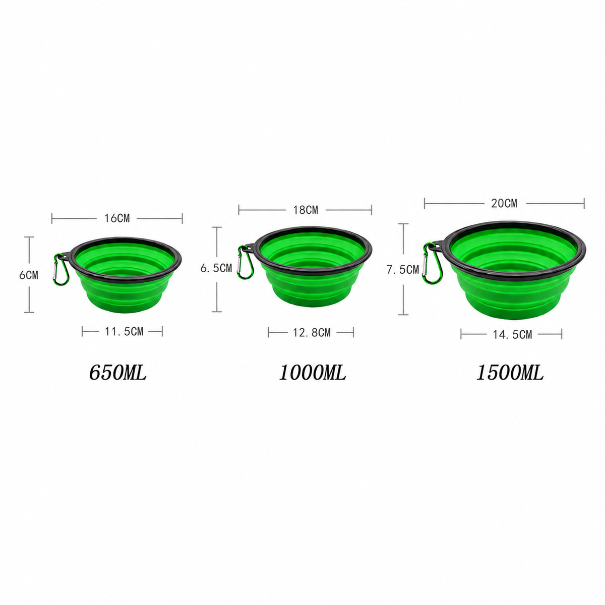 Gamelle pliable en silicone
